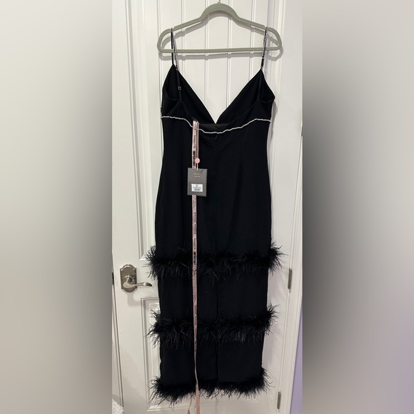 House Of CB | Maricel BLACK CRYSTALLISED MAXI DRESS | Size: L+ - Picture 5 of 14